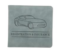 KICHOUSE Porte-Cartes De Conduite Élégant Étui De pour Permis De Conduire Et Documents Assurance Rangement Organisé pour Hommes Et Femmes