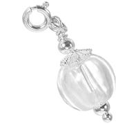 KICHOUSE Porte-clés Fiole en Verre Argent 10ml pour Huiles Essentielles, Usage Polyvalent et Conservation D'arôme, pour Loisirs Créatifs et Usage Quotidien