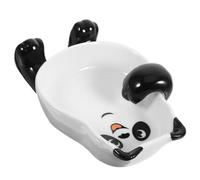 KICHOUSE Porte-Cuillère en Céramique Multifonction Petit Plat pour Tremper Repose-Cuillère Délicat Motif Dessin Animé pour Ustensiles Cuisine et Plats D’Accompagnement Usage Quotidien