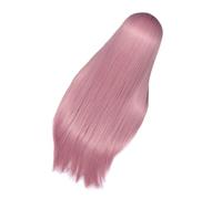 KICHOUSE Postiche Synthétique Longue Rose Pastel Réglable Confortable Motif Oreilles pour Femmes Usage Quotidien Cosplay Fêtes