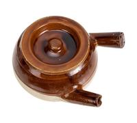 KICHOUSE Pot de Médecine Traditionnelle en Argile 1600ml Poignée, Surface Antiadhésive et Facile à Nettoyer, pour Cuisiner la Médecine Chinoise Chez