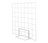 KICHOUSE Présentoir sur Pied en Fer Blanc Base et Grille, Étagère D'exposition Polyvalente et Facile à Suspendre pour Présenter des Œuvres ou Installer Un Stand