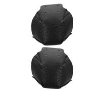 KICHOUSE Protège Orteils en Cuir pour Roller Skates, Embouts avec 4 Trous de Fixation, Protection des Têtes de Patins pour Chaussures de Skating en Noir