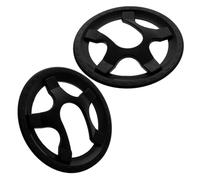 KICHOUSE Protège-Plateaux de Vélo Noir 2pcs en Plastique Résistant à l'usure Installation Facile pour Manivelle VTT 5 Trous Protection Pédalier Fiable