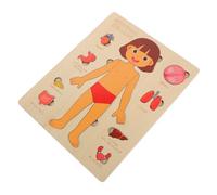 KICHOUSE Puzzle Éducatif Corps Humain pour Garçon et Filles 1 Ensemble Jouet Cognitif Apprentissage Préalable Jouet Montessori Activités Pédagogiques à la Maison