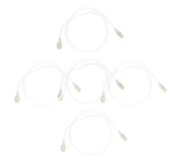 KICHOUSE Rallonge Blanche en Plastique 5 Pièces pour Machine à Ventouses Haute Souplesse et Assemblage Solide, Accessoire Indispensable pour Soin par Ventouse
