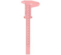 KICHOUSE Règle à Sourcils de Mesure Précise Positionnement Peau pour Maquillage en Plastique Rose Outil Léger Compas pour Débutants
