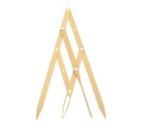 KICHOUSE Règle à Sourcils en Acier Inoxydable Doré, Règle de Mesure à Trois Points Ratio D’or, Outil de Positionnement Précis pour Microblading, 1 Pièce, Outil Professionnel de Maquillage