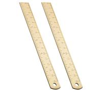 KICHOUSE Règle en Laiton Vintage 2 Pièces Multifonction 15 Cm Solide et Design Créatif, pour Étudiants en Classe ou Bibliothèque
