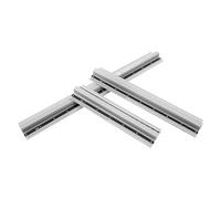 KICHOUSE Règles en Aluminium Outil de Mesure Polyvalent et Facile à Transporter 15cm 20cm 30cm avec Poignée Surélevée Lot de 3 pour Dessin et Bricolage