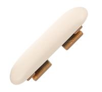 KICHOUSE Repose-main Pliable Réglable Style Japonerie pour Manucure, Coussin Support Mains Moyen Format Couleur Jaune Crème, Table de Nail Art Portable pour Salon et Usage Domestique