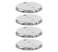 KICHOUSE Rondelles en Acier Inoxydable Argenté Offrant Stabilité et Durabilité Améliorées Kit de 4 pour Porte-papier Toilette Mural pour Accessoires de Salle de Bain