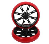 KICHOUSE Roues de Caddie à Roulettes 2 Pièces en PU à Démontage Rapide pour Chariot de Courses et Chariot Utilitaire