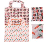 KICHOUSE Sachet de Conservation des Aliments 2 pièces en Toile Oxford, Grand Volume, Pliable et réutilisable pour Courses et Voyage Plusieurs Styles