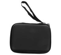 KICHOUSE Sacoche Diabetique Compacte en PU Lint Noir Design Pratique, Étui Portable pour Moniteur de Glycémie, pour Rangement Paquet ou Compartiment Voiture