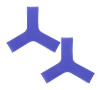 KICHOUSE Sangles Fixes en Silicone pour Palmes de Plongée, Confortables et Élastiques, Ceintures de Cheville Réglables pour Fixation Sécurisée des Ailerons, 1 Paire Bleu