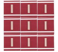 KICHOUSE Serviettes Jetables Design Unique 20pcs en Papier Marron Football et Décoration Polyvalente pour Fête Sportive et Réunion Familiale