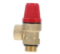 KICHOUSE Soupape de Sécurité Chaudière Laiton Soupape Décharge Pression Manuelle Valve de Régulation pour Chaudière Murale Installation Filetée Facile Protection Fiable pour Chauffe Eau