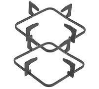 KICHOUSE Support De Cuisinière à Gaz Antidérapant En Fonte Lot De 2 Support Carré Multifonctionnel Pour Marmite Et Wok Solide Et Stable Accessoire Cuisine Indispensable