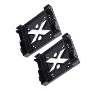 KICHOUSE Support de Montage pour Disque Dur Interne 5,25 Pouces Compatible SSD et Hdd Adaptateur de Baie Avant en Abs Noir, pour Installer un Ventilateur de Refroidissement en Ambiance
