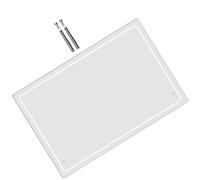 KICHOUSE Tableau Blanc Surface Transparente en Acrylique Portable Effaçable à Sec pour Écrire les Tâches Hebdomadaires et Organiser Votre Planning pour Bureau