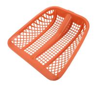 KICHOUSE Tamis à Terre pour Le Jardinage : Pelle à Grains en Plastique - tête de Rechange pour Tamis - pour maïs, Compost, Pierres, Sable, déchets de Jardin (Orange)