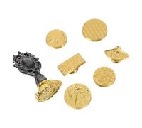 KICHOUSE Tampon à Cire Métal Rétro K01D Gris Gun Tête Motif Kit 1 Pièce pour Sceau D’Enveloppes Mariage Cachet Vintage Précis pour Invitations et Emballages Personnalisés