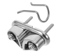 KICHOUSE Taquet Coinceur Marin en Acier Inoxydable 1 Pièce, Serrage-câble pour Cordage de Bateau, Guide-câble Robuste, Accessoire D’amarrage Polyvalent pour Voilier, Kayak et Dériveur,