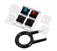 KICHOUSE Testeur De Clavier Mécanique avec Base Acrylique Outil De Test Premium avec Touches Transparentes Kit De Testeur Multi-Fonctions pour Commutateurs Cherry Et Précis