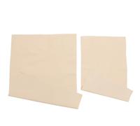 KICHOUSE Torchon à Pâte en Toile de Coton Beige 2 Pièces 35x26 et 29x17 Pouces Pratique et Facile à Ranger pour Fermentation Cuisine ou Restaurant