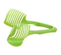 KICHOUSE Trancheuse Multifonction pour Fruits et Légumes Poignée, Outil de Découpe Maison en Abs Vert, Coupe-tomates, Citrons et Fraises, Gadget la Cuisine Pratique pour Trancher