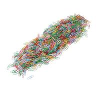 KICHOUSE Trombones Colorés Moyens 33 MM Lot de 1200 Pièces Assorties en Plastique Solide Marque-Pages Antidérapants pour Bureau École et Organisation Documentaire