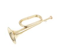 KICHOUSE Trompette pour Garçon et Filles C Doré, Instrument Musique Éducatif Polyvalent pour Débutants, Scène et Décoration, Trompette Pédagogique Marche Militaire, Instrument Cuivre