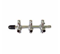 KICHOUSE Valve à Levier en Acier Inoxydable Contrôle Précis de L'oxygène 4mm pour Aquarium, Régulateur de Débit d'air Ajustable, Accessoires pour Pompe à Air de Fish Tank Argenté