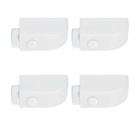 KICHOUSE Verrous de Sécurité Coulissants Installation Facile Lot de 4 en Plastique Blanc Limiteur de Sécurité pour Fenêtre et Porte Garçon et Filles pour Baie Coulissante