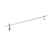 Kichvoe 1 Ensemble de Rail de galerie pour étagères, quincaillerie décorative pour armoires à vin 15,75 po argenté - Supports de Rail flottants en métal pour Accessoires de Bar