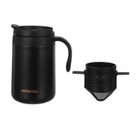 Kichvoe 1 Mug isotherme de voyage avec filtre anti-gouttes pour boissons chaudes et froides - Acier inoxydable étanche
