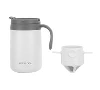 Kichvoe 1 Mug isotherme de voyage avec filtre anti-gouttes pour boissons chaudes et froides - Acier inoxydable étanche