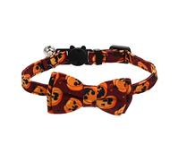 Kichvoe 1 Pièce Collier pour Animaux de Compagnie avec Nœud Thématique Halloween Accessoire pour et Chiens Costume Confortable et Pratique pour Petits Chiens et