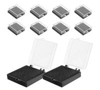 Kichvoe 10 Pièces Boîte à Bijoux, Boîte de Rangement pour Badges en Plastique et Mousse, Présentoir pour Médailles et Bagues de Champion, pour Collection et Affichage des Distinctions