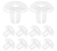 Kichvoe 10 Pièces Crochet de Fenêtre en Pom Blanc pour Stores, Baguette D'inclinaison Solide et Finition Soignée, Accessoires Mini pour Fixation de Rideaux