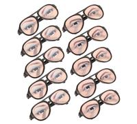 Kichvoe 10 Pièces Lunettes à Trucage, Accessoires de Blague | Plastique, Design Créatif et Confortable, Usage Polyvalent pour Anniversaire et Mariage, Farce Facile