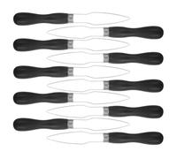 Kichvoe 10 Pièces Outil D'aide la Boutonnière, Assistant de Bouton, Acier Inoxydable et Plastique, Manche Noir, pour Chemises et Robes, Usage Professionnel, Personnes Âgées