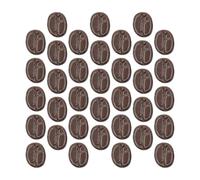 Kichvoe 100 Pièces de Faux Grains de Café en Résine pour Accessoires de Bricolage, Décoration Diy, Forme Délicate, Couleur Café, pour Créer des Objets Décoratifs