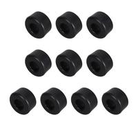 Kichvoe 10pcs Accessoires de Patins à roulettes Noirs en PU, Amortisseurs Universels à Double Rangée, Configuration Quatre Roues pour Patinage Extérieur Confortable
