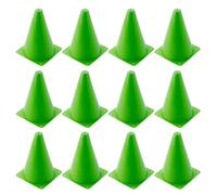 Kichvoe 12 Pièces Cônes D'entraînement de Football, Stables | Surface Lisse, Couleur Vive, Résistance, pour Football et Basket, Jeux, Fêtes et Événements