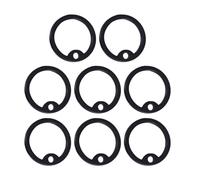 Kichvoe 12pièces Silicone Dog Tag Silencers Round Mute Covers for Pet Identification Tags and Practical Accessories