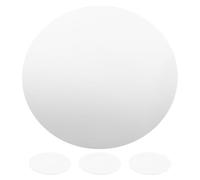Kichvoe 13 Pièces Miroir Acrylique Rond Autocollant, Miroir Photographique Acrylique 5,91 Pouces, Argenté, Flexible et Léger, pour Centre de Table de Mariage et Coiffeuse