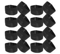 Kichvoe 16 Pièces Brassard de Deuil Noir en Polyester Élastique, Design Élégant, Ajuste Confortable, Minimise Les Frottements Peau pour Événements Sportifs et Réunions Familiales