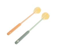 Kichvoe 2 Pièces Brosse de Nettoyage Biberon Goupillon Biberon à Long Manche pour Bébé Tpe et Silicone Nettoyage Doux Intérieur et Vases Maison et Déplacement